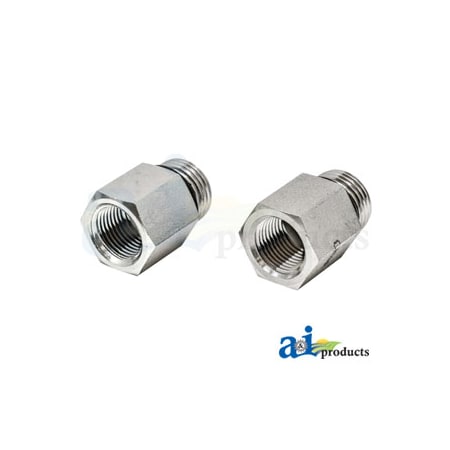 A & I Products Straight Solid Female NPT X Male ORB Adapter, 2 pack 3.75" x4" x2" A-43A12